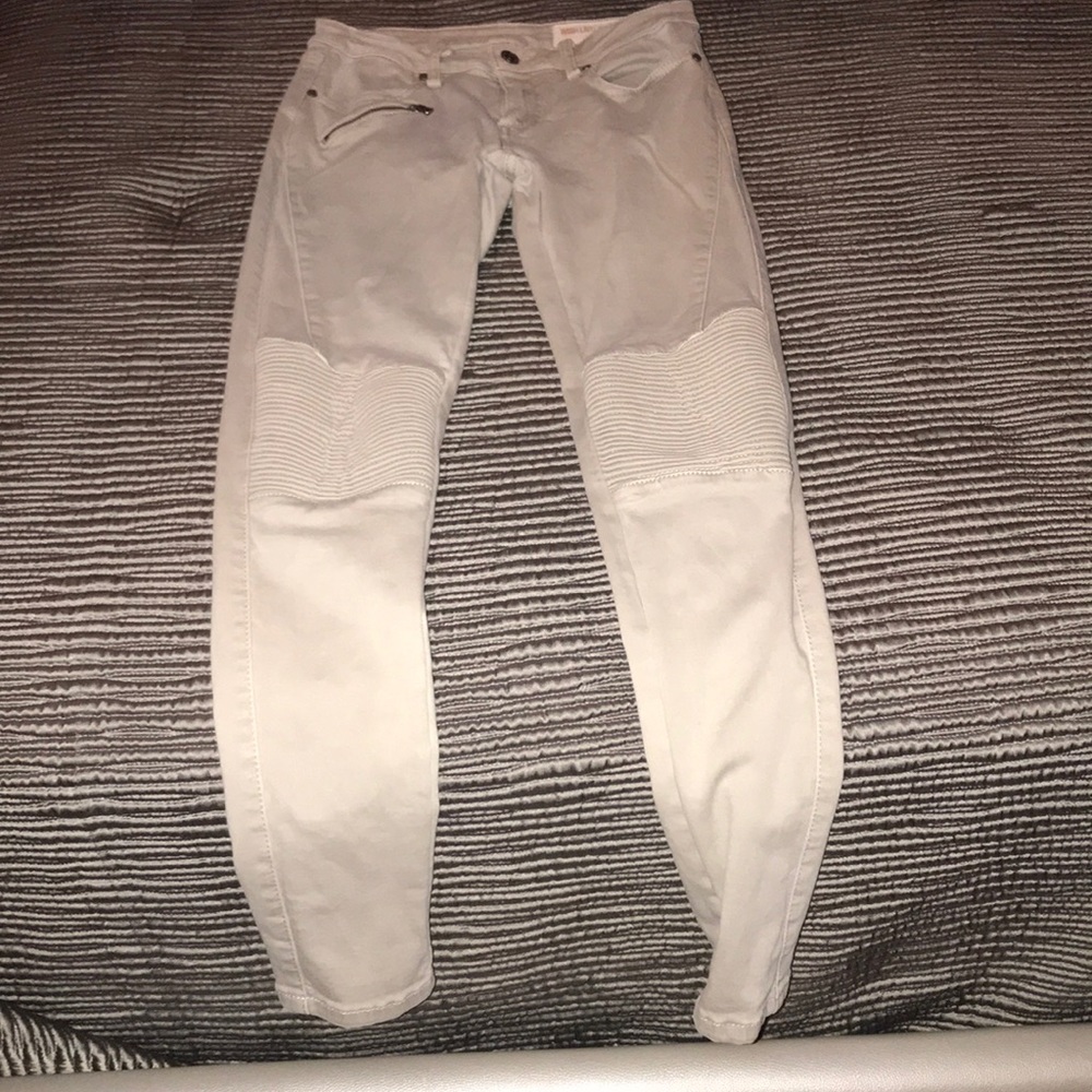 Tan Moto Jeans